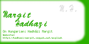 margit hadhazi business card